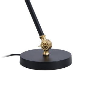 Lampa de masa Abergele negru/auriu/alb [lux.pro]