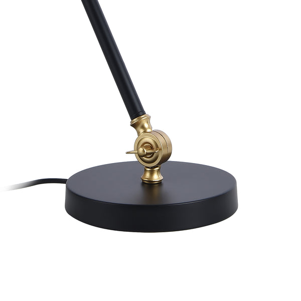 Lampa de masa Abergele negru/auriu/alb [lux.pro]