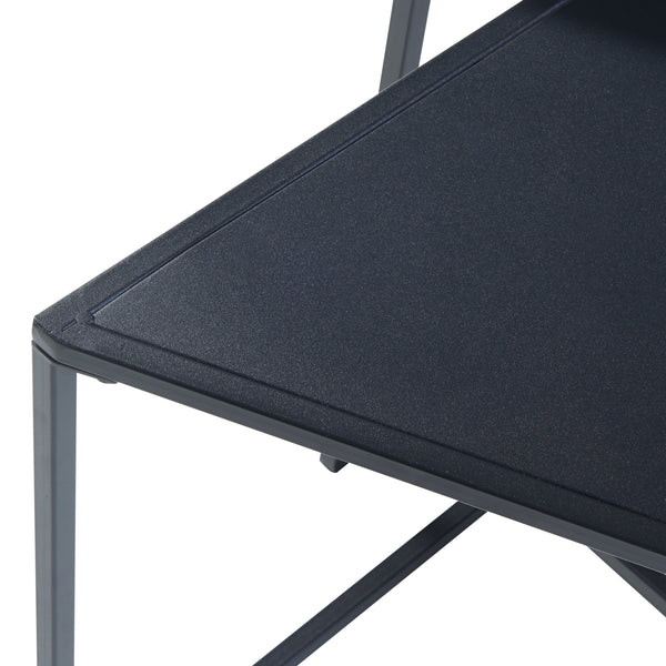Set 2 masute masuri diferite Kungsör negru [en.casa]