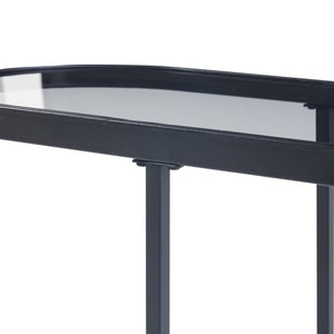 Masuta Luleå 55x27,5x45cm negru [en.casa]