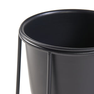 Set 2 buc suport plante marimi diferite Nesseby metal negru [en.casa]