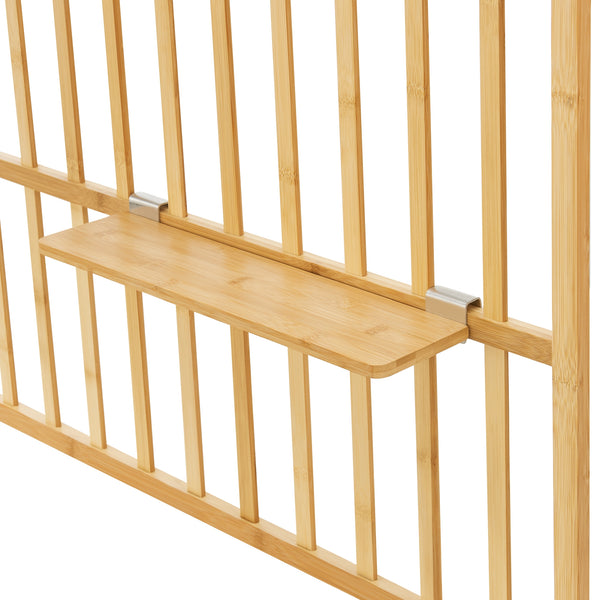 Raft perete Røst 120x80x13cm bambus natur [en.casa]