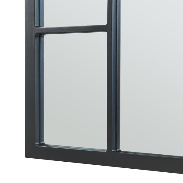 Oglinda perete Enonkoski 90x60cm negru [en.casa]