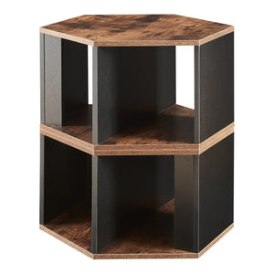 Set 2 masute cafea Molde 32x60x53cm negru/nuc [en.casa]