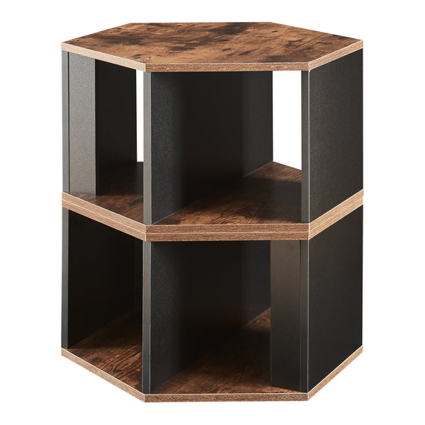 Set 2 masute cafea Molde 32x60x53cm negru/nuc [en.casa]