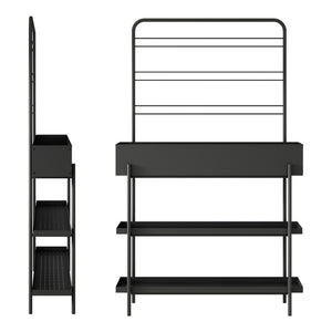 Suport plante Aalsmeer 154x96x24 cm metal negru [casa.pro]