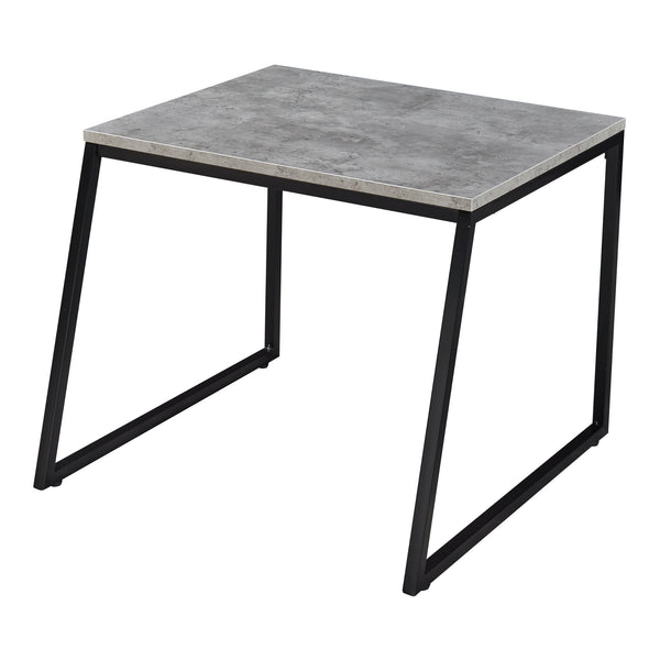Set 2 masute cafea masuri diferite Hyllestad efect beton/negru [en.casa]