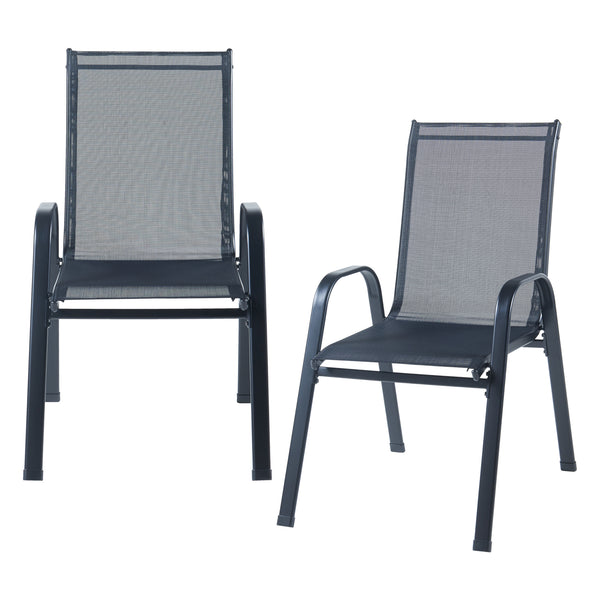 Set 7 componente mobilier gradina Aradeo negru [casa.pro]