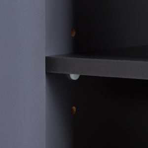 Dulap baie inalt Overath 160x30x30cm gri [en.casa]