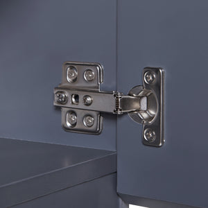 Dulap perete baie Overath 60x30x30 cm mdf gri [en.casa]