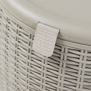 Taburet cooler Avetrana 44xØ40 cm Maro deschis [casa.pro]