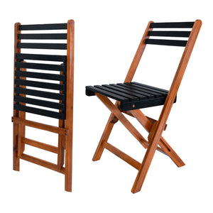 Set masa cu 5 scaune gradina Altamura natur gri pliabil [en.casa]