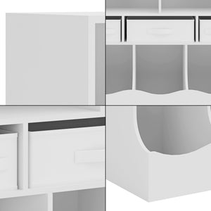 Raft pentru copii Vastesa 75x80x40cm alb [en.casa]