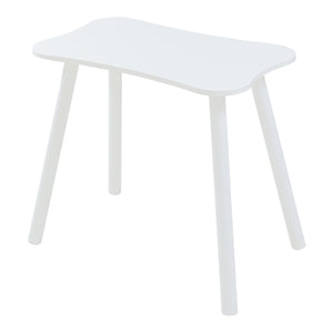 Set masa copii cu 2 scaune design ursulet Panjang alb [en.casa]