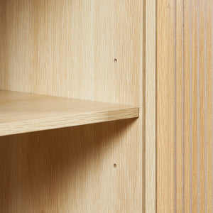 Comoda cu 2 usi culisante 90x115x40 cm efect lemn stejar [en.casa]