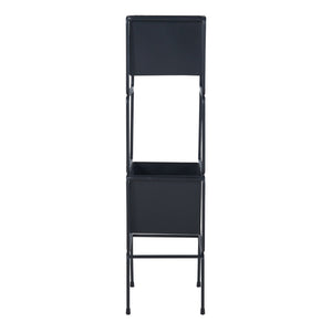 Set 2 buc suport plante masuri diferite Sveio metal negru [en.casa]