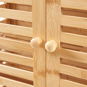 Dulap baie Raurgela 180x80x40 cm bambus [en.casa]