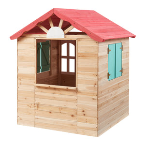 Casuta joaca copii Lulä 130x115x101 cm lemn multicolor [casa.pro]