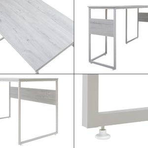 Birou de colt  Karlstang 166x120x75 cm gri deschis [en.casa]
