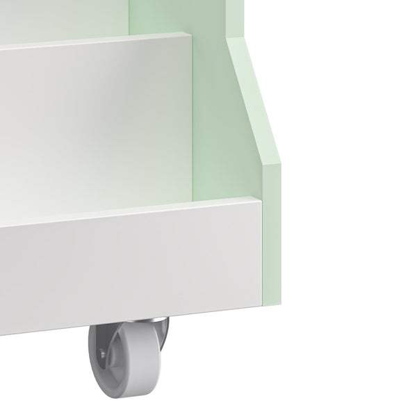 Raft mobil pentru copii Vipsali 50x33x34 cm verde menta/alb [en.casa]