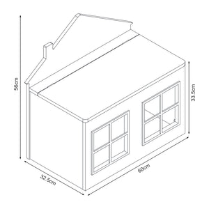 Lada jucarii Vipsali 56x60x33 cm verde menta/alb [en.casa]