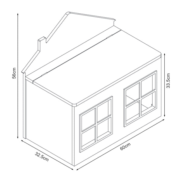 Lada jucarii Vipsali 56x60x33 cm verde menta/alb [en.casa]