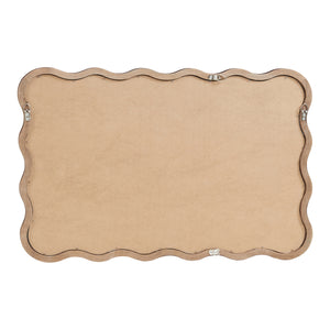 Oglinda de perete Porloskid 90x60 cm maro inchis [en.casa]