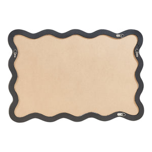 Oglinda de perete Koster 90x60 cm negru [en.casa]