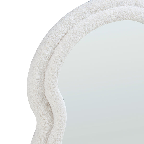Oglinda de perete Brummen 80x60 cm alb [en.casa]
