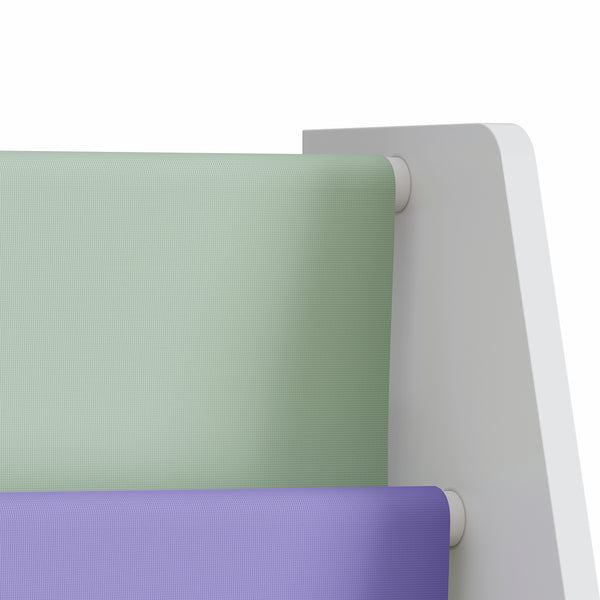 Raft carti copii Hornnes 60x62x28 cm alb/verde deschis/lila [en.casa]