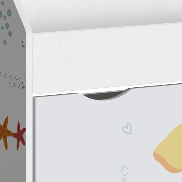 Raft copii Aarnskona 70x63x30 cm alb – cu motiv Aqua Dream [en.casa]