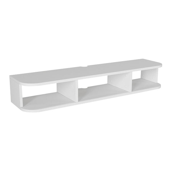 Suport TV de perete Oundsvas 120x30x19 cm alb [en.casa]