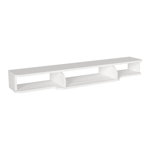 Suport TV de perete Aar 135x30x16 cm alb [en.casa]