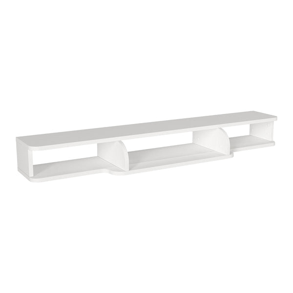 Suport TV de perete Aar 135x30x16 cm alb [en.casa]