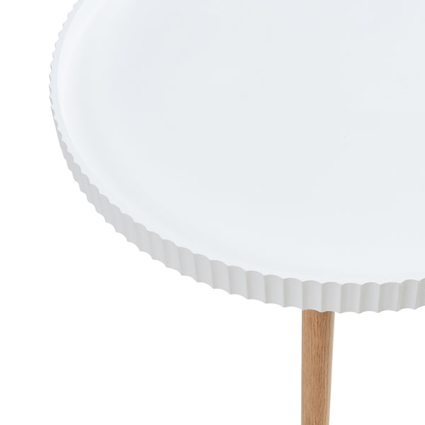 Couchtisch Bongard Ø60x45 cm Weiß [en.casa]