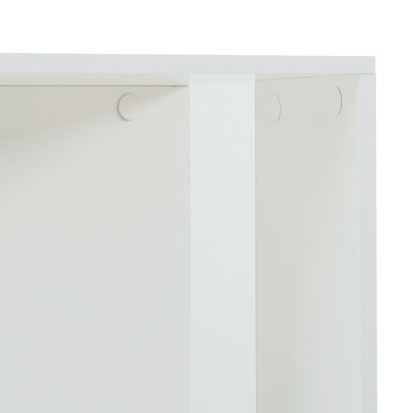 Raft rotativ Fjelmarirg 109x34x34 cm alb [en.casa]
