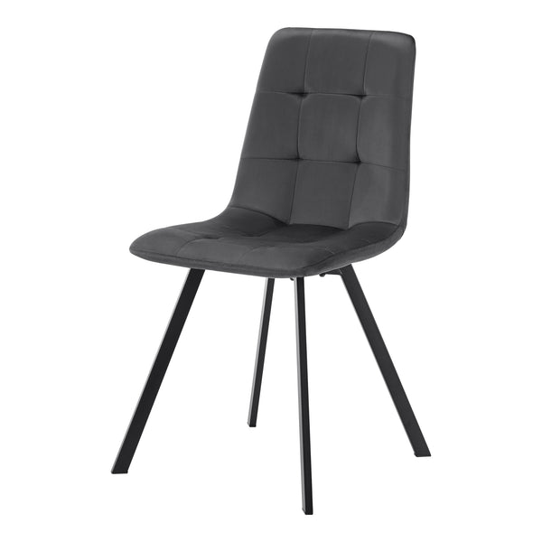 Set masa si 4 scaun Lindesberg 75x140x80 cm gri/gri inchis [en.casa]