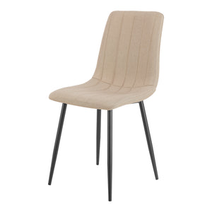 Set masa si 4 scaune Hemnes 75x100x60 cm efect lemn stejar/maro deschis [en.casa]