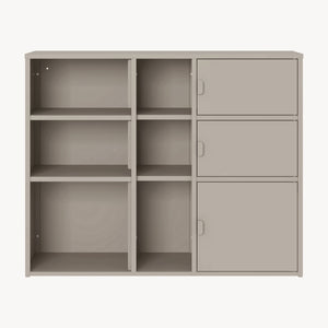 Dulap documente Kliri 81x100x32 cm otel camel [en.casa]