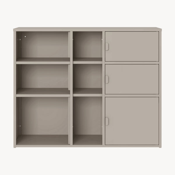 Dulap documente Kliri 81x100x32 cm otel camel [en.casa]