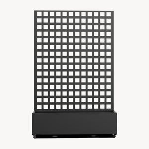 Perete despartitor Toma 190x82x38 cm otel galvanizat negru [casa.pro]