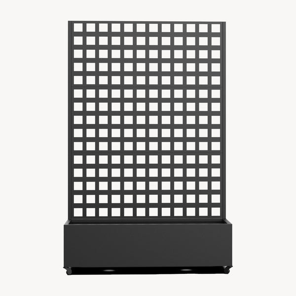 Perete despartitor Toma 190x82x38 cm otel galvanizat negru [casa.pro]