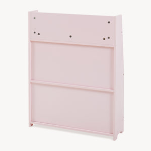 Raft roz pentru carti copii cu 3 spatii depozitare Virer 78x60x18 cm [en.casa]