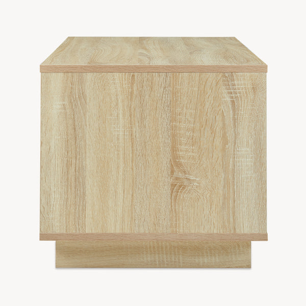Masuta cafea bicolor Kenta 80x45x40 cm efect stejar Sonoma/alb [en.casa]