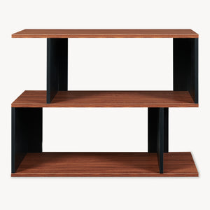 Raft carti Trond 80x29x60 cm negru/efect lemn nuc  [en.casa]