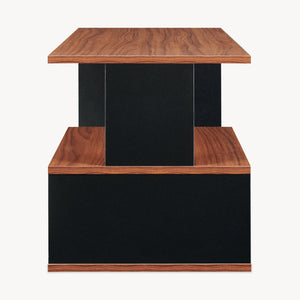 Măsuță de cafea Trond 80x40x42 cm Negru/Nuc [en.casa]