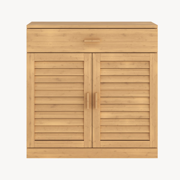 Dulap pantofi cu sertar Aarela 67x66x34 cm bambus [en.casa]