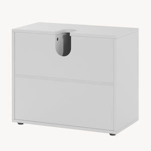 Dulap sub chiuveta Kulaik 51x60x32 cm pal alb [en.casa]