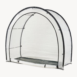 Sera gradina cu fermoar Larshasas 180x80x170 cm transparent  [en.casa] 