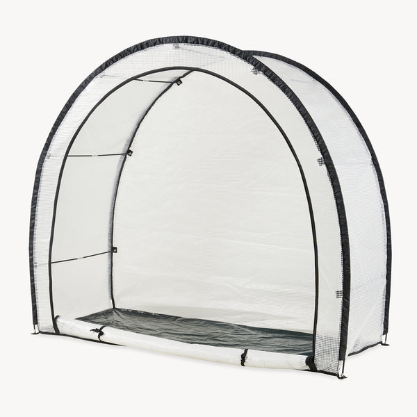Sera gradina cu fermoar Larshasas 180x80x170 cm transparent  [en.casa] 